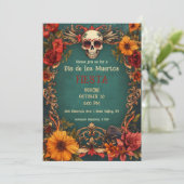💀🎉 Día de Muertos-feestuitnodiging Kaart (Staand voorkant)