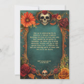 💀🎉 Día de Muertos-feestuitnodiging Kaart (Achterkant)