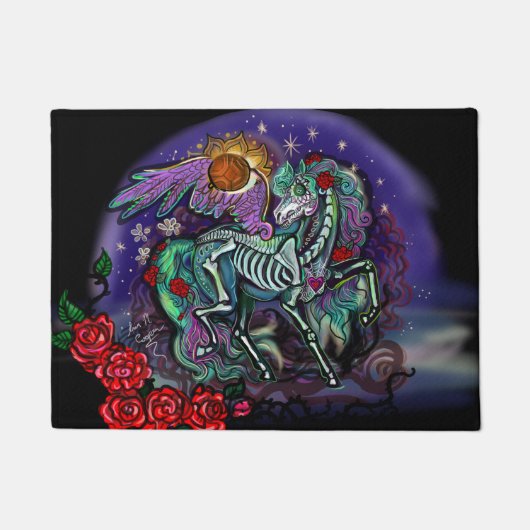 Día de Muertos Horse Deurmat (Voorkant)
