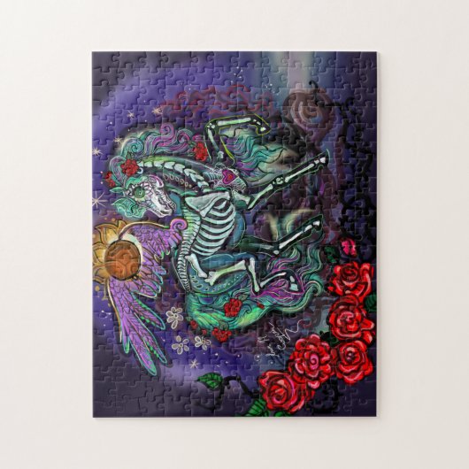Día de Muertos Horse Legpuzzel (Verticaal)