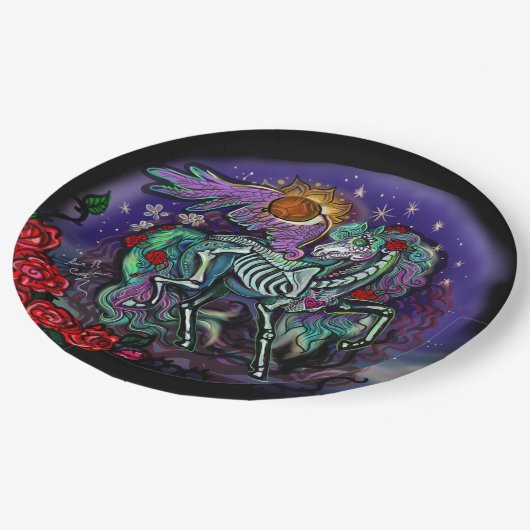 Día de Muertos Horse Papieren Bordje (Gekanteld)