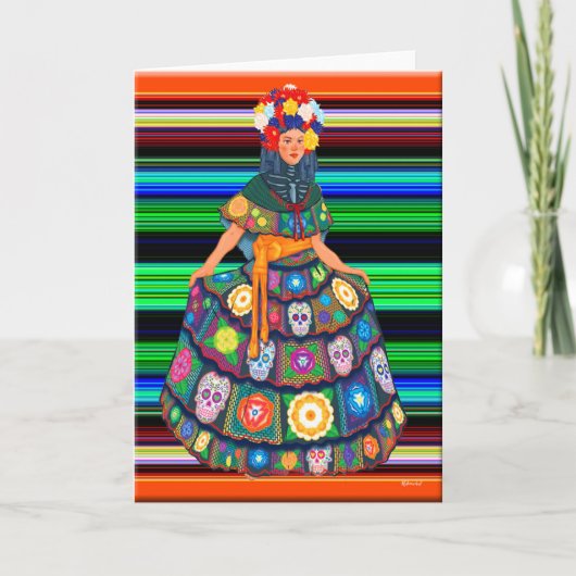 Día de Muertos Kaart (Voorkant)