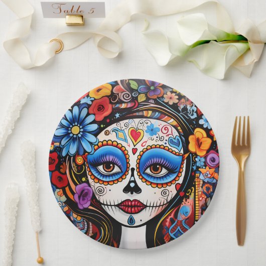 Dia de Muertos☠️ La Calavera Catrina Papieren Bordje (Huwelijk)
