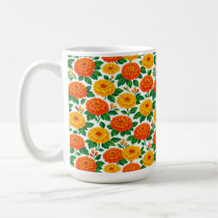 Dia de Muertos, Marigold Feestdag Koffiemok