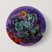 Día de Muertos Paard Ronde Button 7,6 Cm (Voorkant)