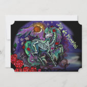 Día de Muertos Paard Uitnodiging (Voorkant)