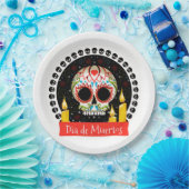 Dia De Muertos Papieren Bordje (Feest)