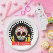 Dia De Muertos Papieren Bordje (Feest)
