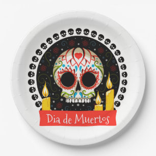Dia De Muertos Papieren Bordje