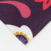 Día de Muertos Pattern Fleece Deken (Hoek)