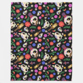 Día de Muertos Pattern Fleece Deken (Voorkant)