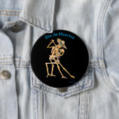 Dia de Muertos Ronde Button 4,0 Cm (In situ)