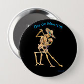 Dia de Muertos Ronde Button 4,0 Cm (Voorkant /achterkant)