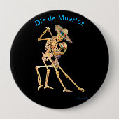 Dia de Muertos Ronde Button 4,0 Cm (Voorkant)
