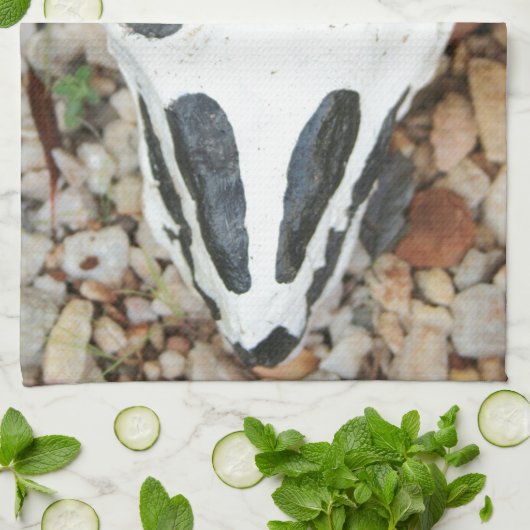 Dia de Muertos schilderde schedel Theedoek (Gevouwen)