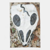 Dia de Muertos schilderde schedel Theedoek (Verticaal)