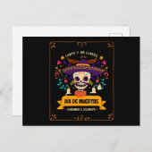 Dia de muertos Skull-dag van de doden Briefkaart (Voorkant / Achterkant)