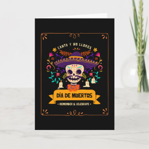 Dia de muertos Skull-dag van de doden Kaart