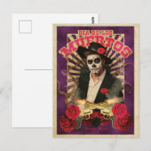 Dia De Muertos Sugar Skull Briefkaart (Voorkant / Achterkant)