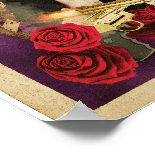 Dia De Muertos Sugar Skull Briefkaart Poster (Hoek)