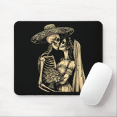 Dia De Muertos Sugar Skull Couple Skeleton Bride W Muismat (Met muis)