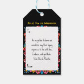 Dia de Muertos Suikerschedel Cadeaulabel (Achterkant)