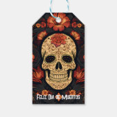 Dia de Muertos☠️ Suikerschedel Cadeaulabel (Voorkant)