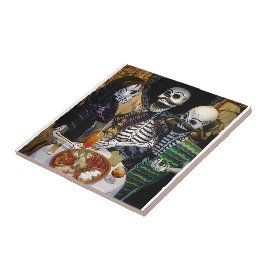 Dia de Muertos Tegeltje (Zijkant)