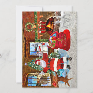 Día de Navidad con Papá Noel Kaart