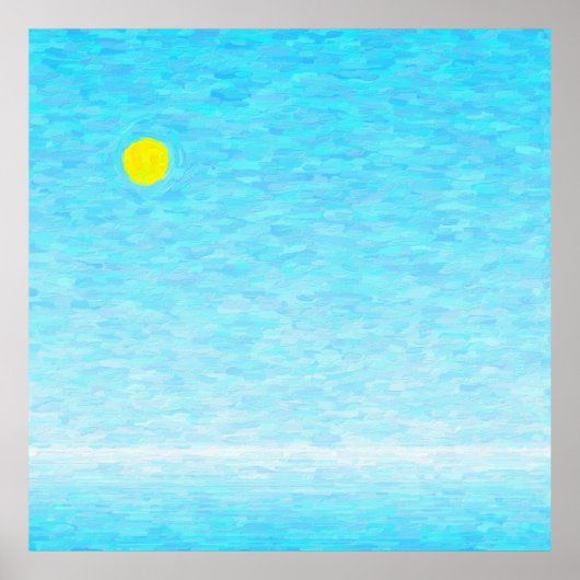 Dia de sol em alto mar poster (Voorkant)