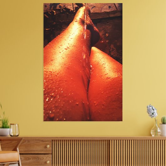 Dia de verão canvas afdruk (Insitu (Woonkamer))