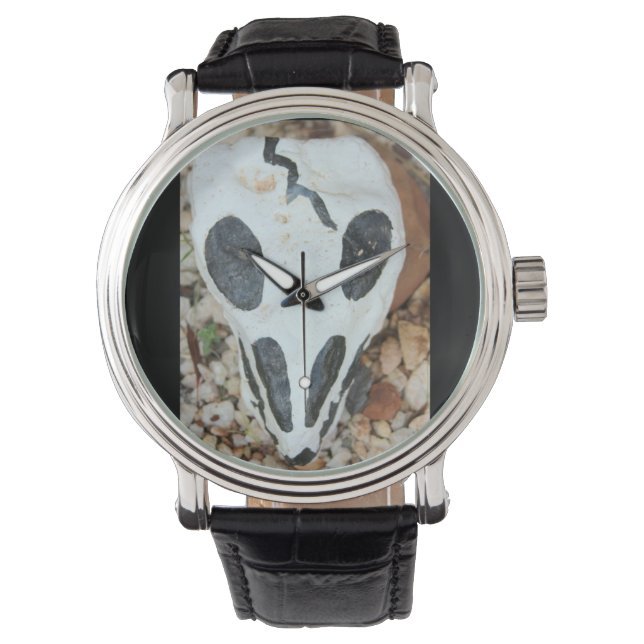 Dia del Muerte Schedelhorloge Horloge (Voorkant)
