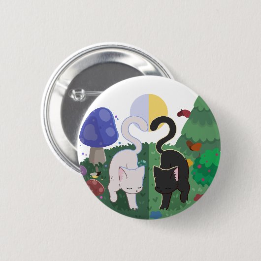 Dia e Noite Ronde Button 5,7 Cm (Voorkant /achterkant)
