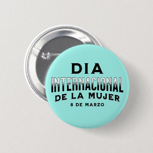 Día Internacional de la Mujer | Vrouwendag Ronde Button 5,7 Cm (Voorkant /achterkant)