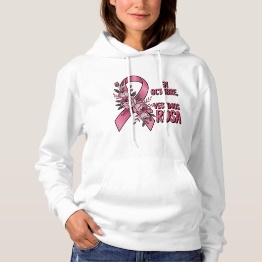 Día internacional del Cáncer de Mama Hoodie (Voorkant)