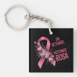 Día internacional del Cáncer de Mama Sleutelhanger