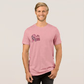 Día internacional del Cáncer de Mama Tri-Blend Shirt (Voorkant volledig)