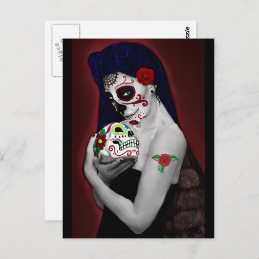 Dia los de Muertos Briefkaart (Voorkant / Achterkant)