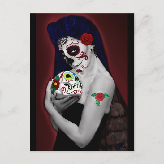 Dia los de Muertos Briefkaart (Voorkant)