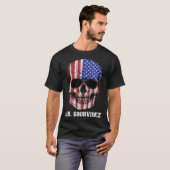 Dia Los Muertos Skull America T-shirt (Voorkant volledig)