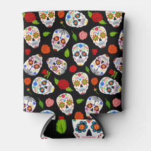 Dia Los Muertos: suikerschedels patroon. Blikjeskoeler