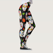 Dia Los Muertos: suikerschedels patroon. Leggings (Rechts)