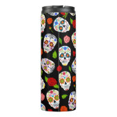 Dia Los Muertos: suikerschedels patroon. Thermosbeker (Achterkant)