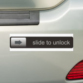dia om het grappige sms-smartphone-bericht te ontg bumpersticker (Op auto)