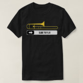 Dia om trombone speler te spelen Gift Marchi T-shirt (Design voorkant)