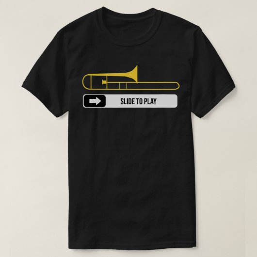 Dia om trombone speler te spelen Gift Marchi T-shirt (Design voorkant)