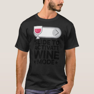 Dia voor activering van wijnmodus Wijnbouwer T-shirt