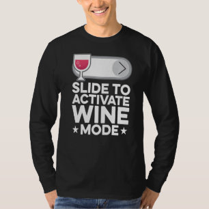 Dia voor activering van wijnmodus Wijnbouwer T-shirt