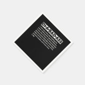 Diabadass Diabetes Awareness Diabetic Gift Servet (Hoek)