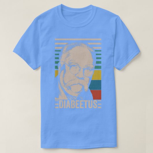 Diabeetus Wilford Brimley  Stijl Design Lon T-shirt (Design voorkant)